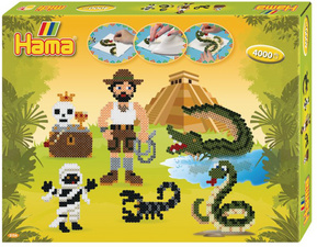  Perles à repasser midi "Aventure", coffret cadeau