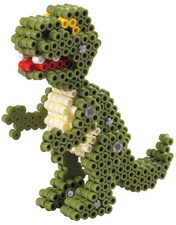 Visuel de référence : Perles à repasser midi 3D "Dinosaures"