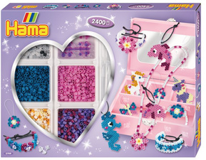  Perles à repasser midi "Boîte créative", coffret cadeau