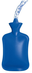 Wärmflasche, blau
