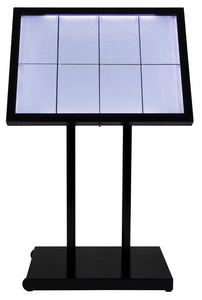 LED-Schaukasten BLACK STAR XXL - inkl. Pfosten und Fuß