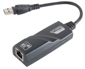 USB Adapter, USB 3.0 A-Stecker - RJ45 Ethernet Kupplung