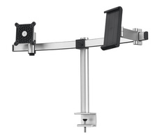 Monitorhalterung für 1 Monitor und 1 Tablet