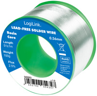 Lötdraht, Durchmesser: 0,56 mm, 100 g Rolle