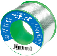 Lötdraht, Durchmesser: 0,56 mm, 100 g Rolle
