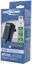 Universal-Steckernetzteil APS 300 (ErP Level VI), in Verpackung