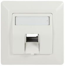  Unterputzdose für Keystone Modul, reinweiß (RAL9010)