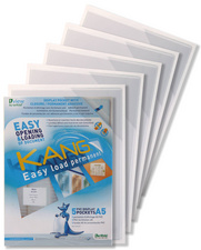 Pochette d'affichage avec fermeture en coin KANG Easy load, A5