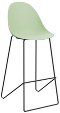 Chaise de bar "VOID", vert / noir
