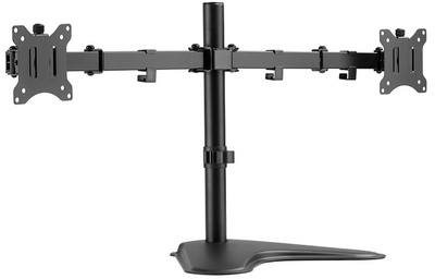 Bras support pour écrans TFT/ LCD, avec socle, double