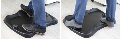 Detail: mit und ohne Schuhe nutzbar