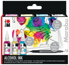 ALKOHOL INK - FLOWERS -Set