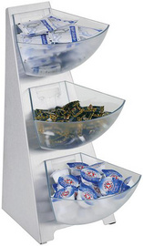 Portionsspender MULTI RACK, 3-stufig, silber