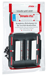 Kennzeichenhalter Simple-Fix, Verpackung