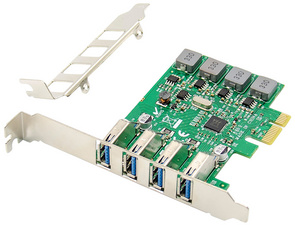 USB 3.0 PCI Express Add-On Karte, 4-Port