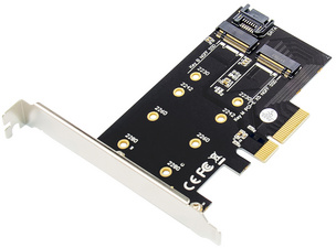 M.2 NGFF / NVMe SSD PCI Express 3.0 (x4) Add-On Karte