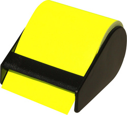 Haftnotizen auf der Rolle, neon-gelb