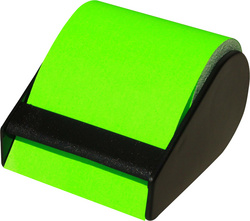 Haftnotizen auf der Rolle, neon-grün