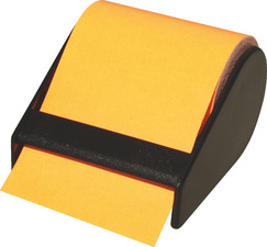 Haftnotizen auf der Rolle, neon-orange