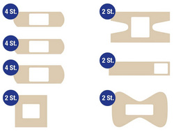 Boîte à pansements pour la maison/le bricolage, contenu