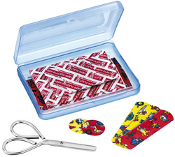 Boîte à pansements pour enfants avec contenu