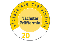 Symbolbild: Prüfplaketten zum Selbsteintragen