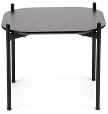 Table d'appoint MEET, carré, noir