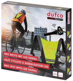 Gilet cycliste à signalisation LED, emballage