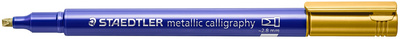 Permanent-Marker metallic calligraphy, gold