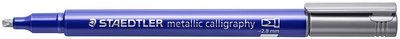 Permanent-Marker metallic calligraphy, silber