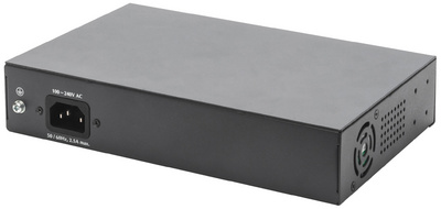 Switch Gigabit PoE 19", 8 ports, Unmanaged, 2 Uplinks