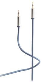 Audiokabel "FLEXLINE", 3,5 mm Klinkenstecker - 3,5 mm Klinkenstecker, blau