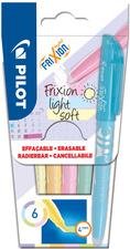 Surligneur FRIXION light soft, étui de 6