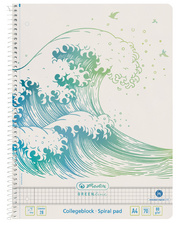 Collegeblock GREENline "Welle", kariert