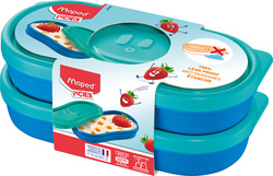 Snackbox KIDS CONCEPT, 2er Set, blau