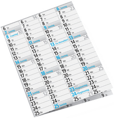 Wandkalender "Plakatkalender", gefalzt