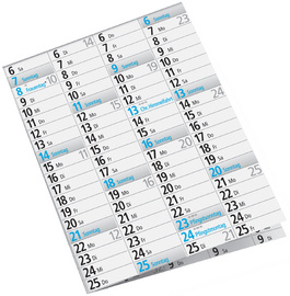 Wandkalender "Plakatkalender", gefalzt