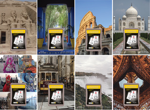 Visuel de référence: Calendrier éphéméride mural WORLD, bloc comique