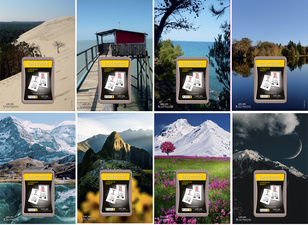 Visuel de référence: Calendrier éphéméride mural PAYSAGES, bloc comique