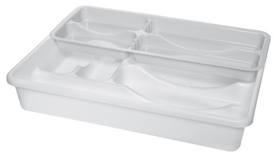 Range-couverts "Double", blanc