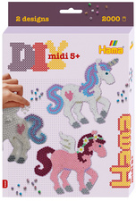  Perles à repasser midi "Chevaux imaginaires", coffret cadeau