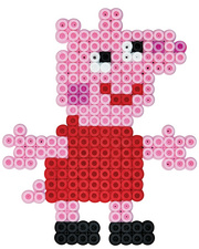 Visuel de référence: utilisation Perles à repasser midi "Peppa Pig"