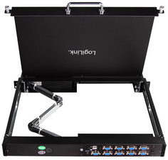 17" LCD KVM Konsole mit KVM-Switch