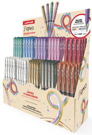Stylo à encre gel SIGNO broad UM153, présentoir de 120 pièces - 9 couleurs