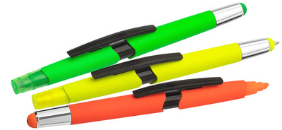 Stylet 3-en-1 FLUO, différentes couleurs