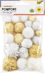 Pompons "Glitter X-Mas"