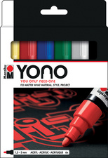  Acrylmarker-Set "YONO" - Standardfarben (1,5 - 3,0 mm)