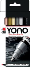  Acrylmarker-Set "YONO" METAL - 1,5 - 3,0 mm