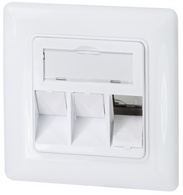 Unterputzdose für Keystone Module, 3-fach