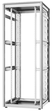 19" Netzwerkschrank Unique - offenes Gestell (Rückseite)